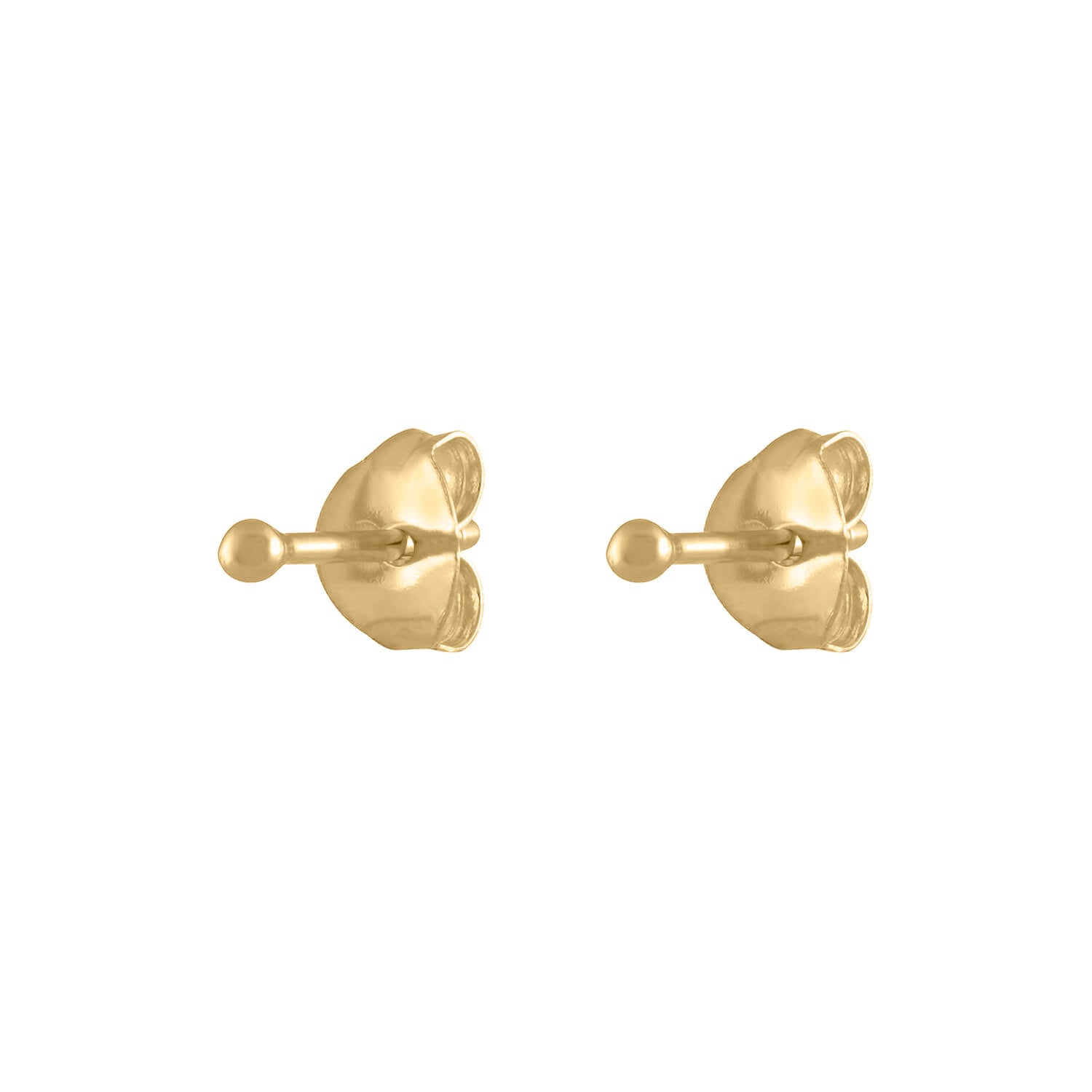 Tiny Secret Studs in 14k Gold