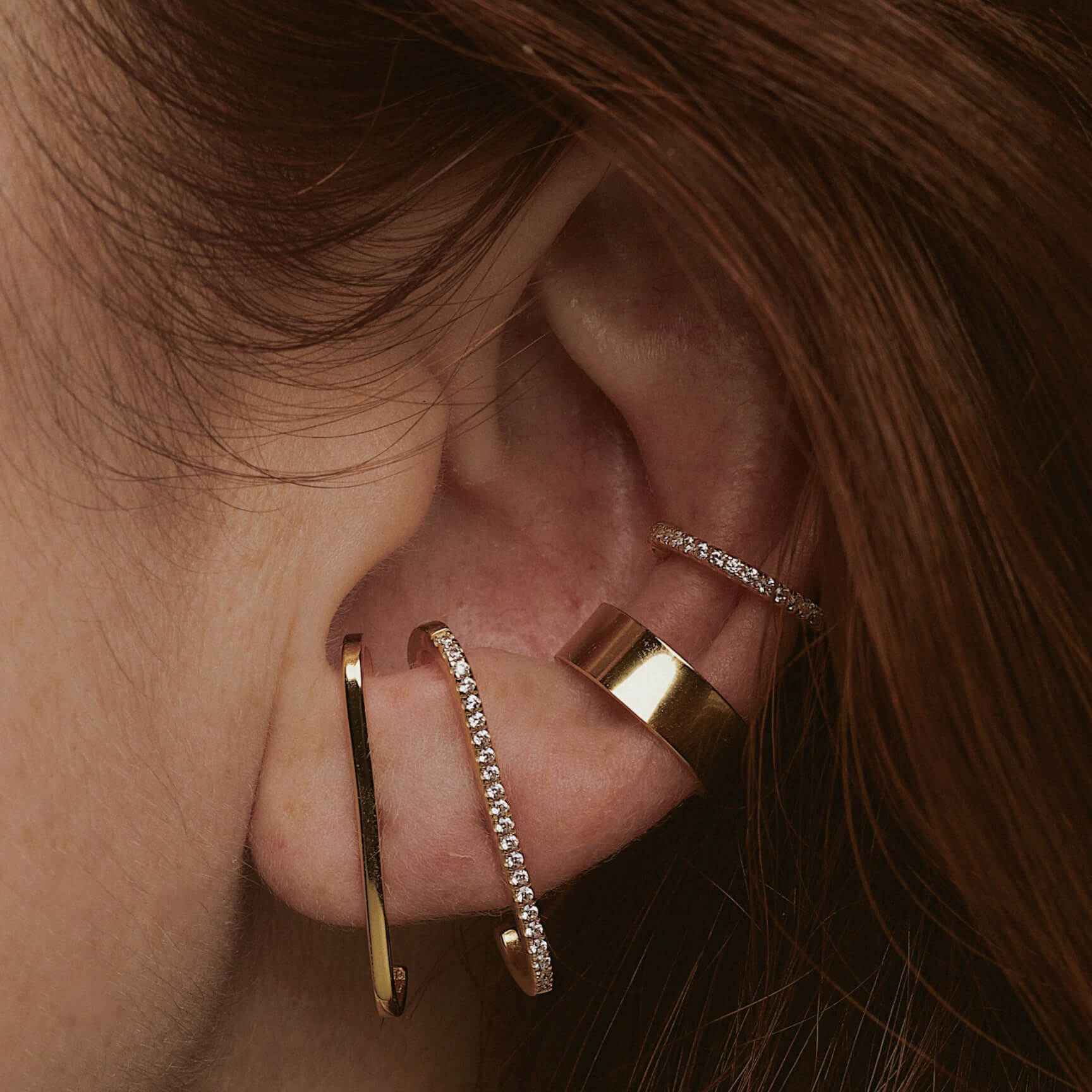 Geometric Square Earrings No Hole Ear Clips Square Rhinestone Clip Earring  | Square earrings, Simple stud earrings, Clip on earrings