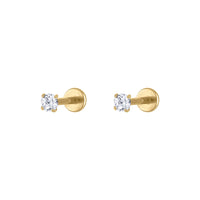 Celestial Crystal Nap Earrings in Gold