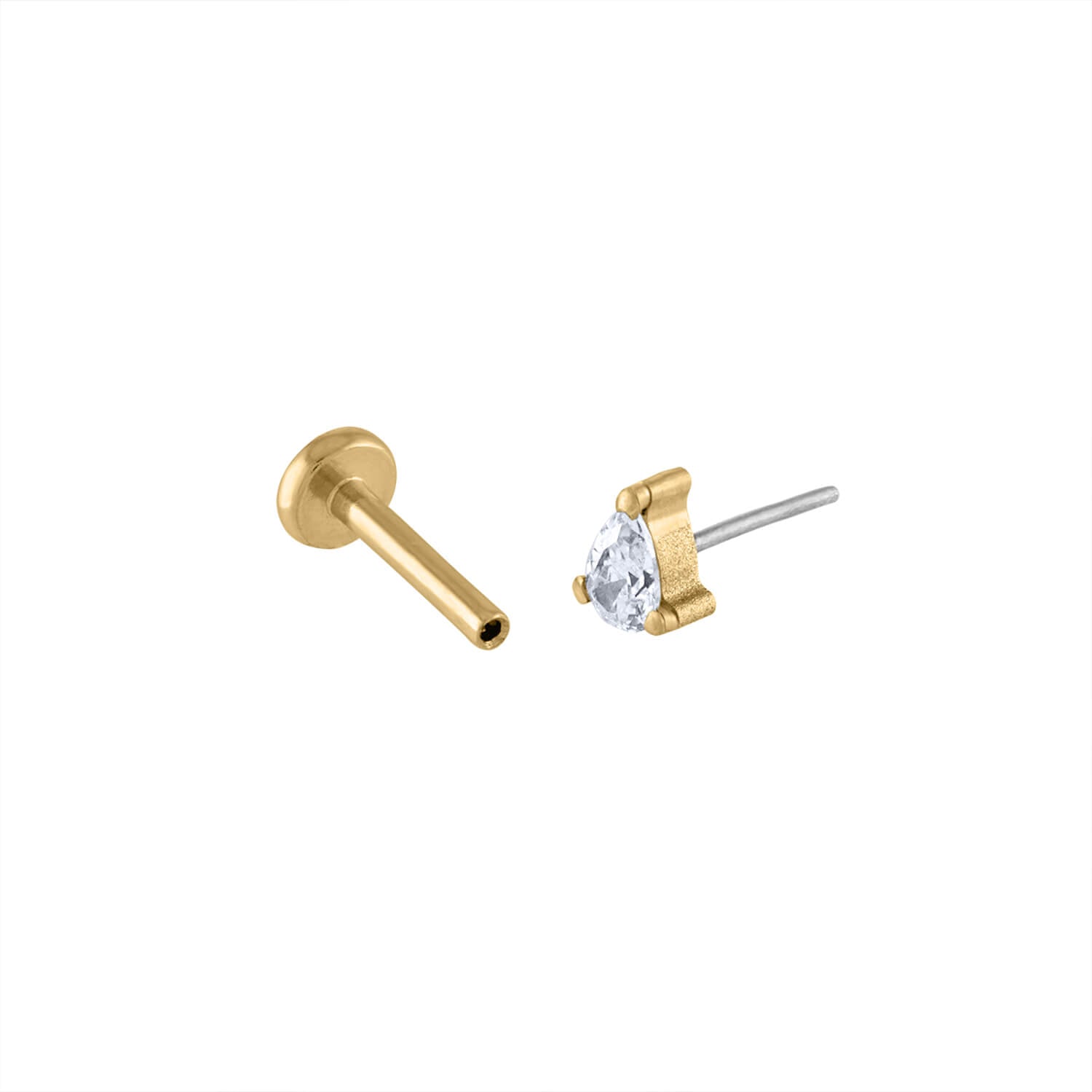 Celestial Dewdrop Push Pin Flat Back Earring Maison Miru