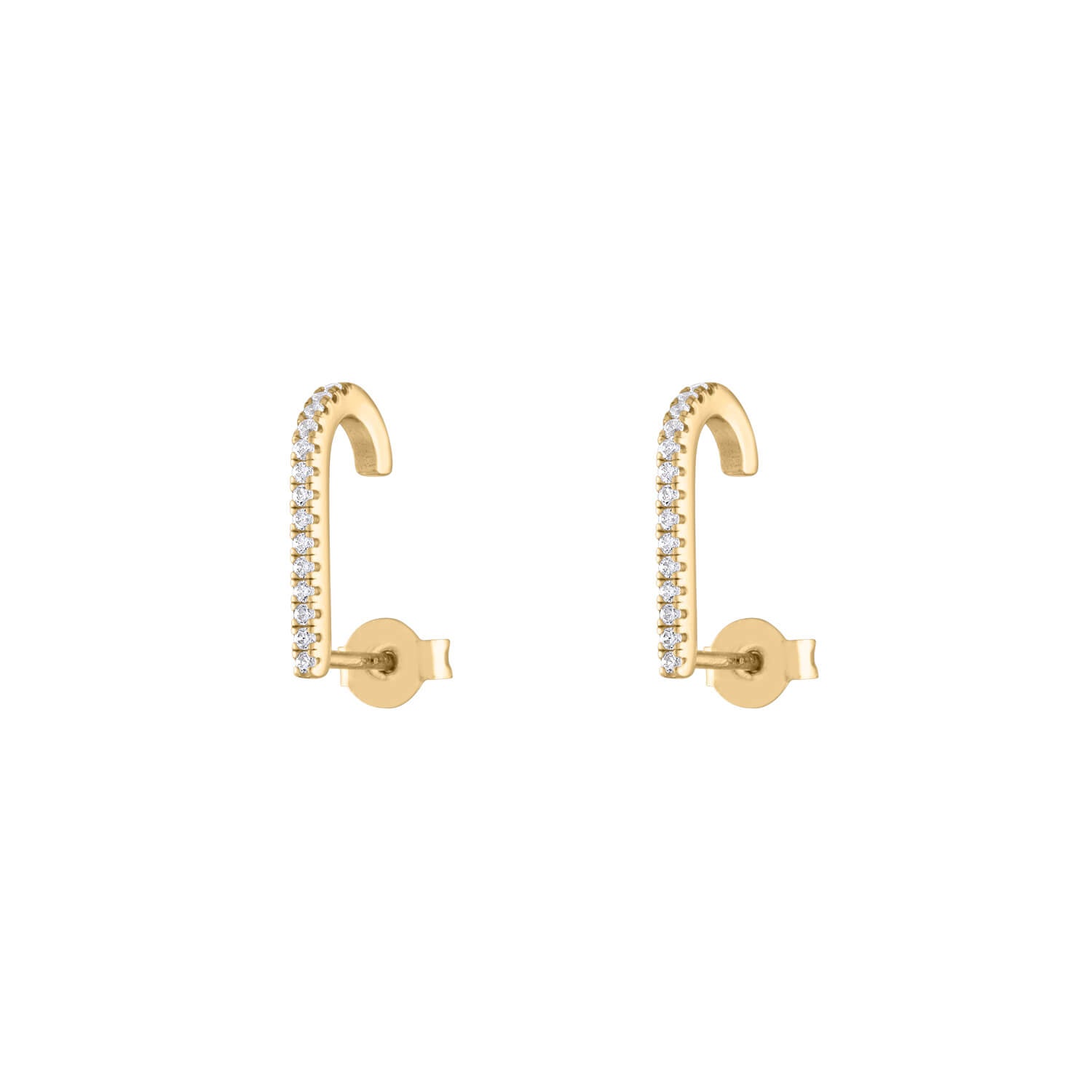 Celestial Hook Earrings in Gold Vermeil