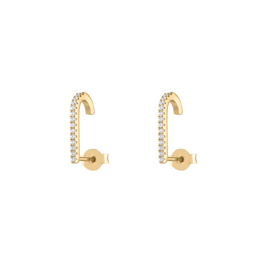 Celestial Hook Earrings in Gold Vermeil