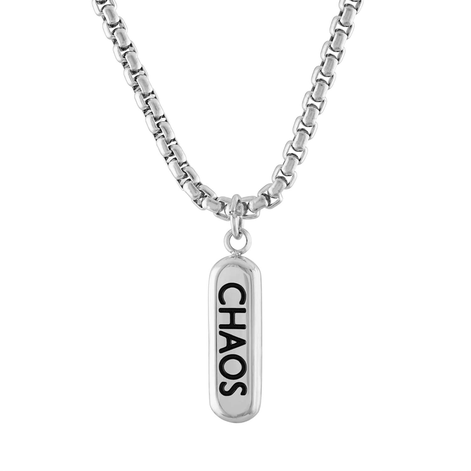 Chaos and Order Necklace in Silver