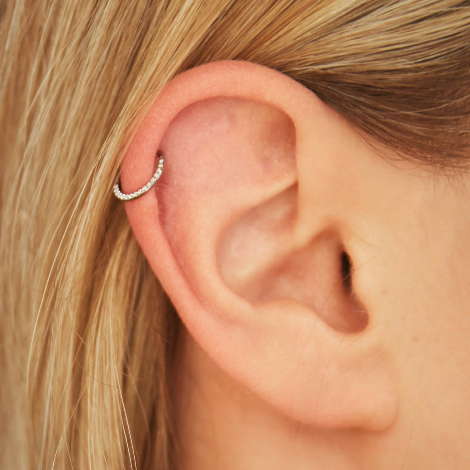 Buy Class X Upper Ear Cartilage Piercing Earring, Huggie Helix Daith Tragus  Hoop, Snug Auricle Jewelry Online in India - Etsy
