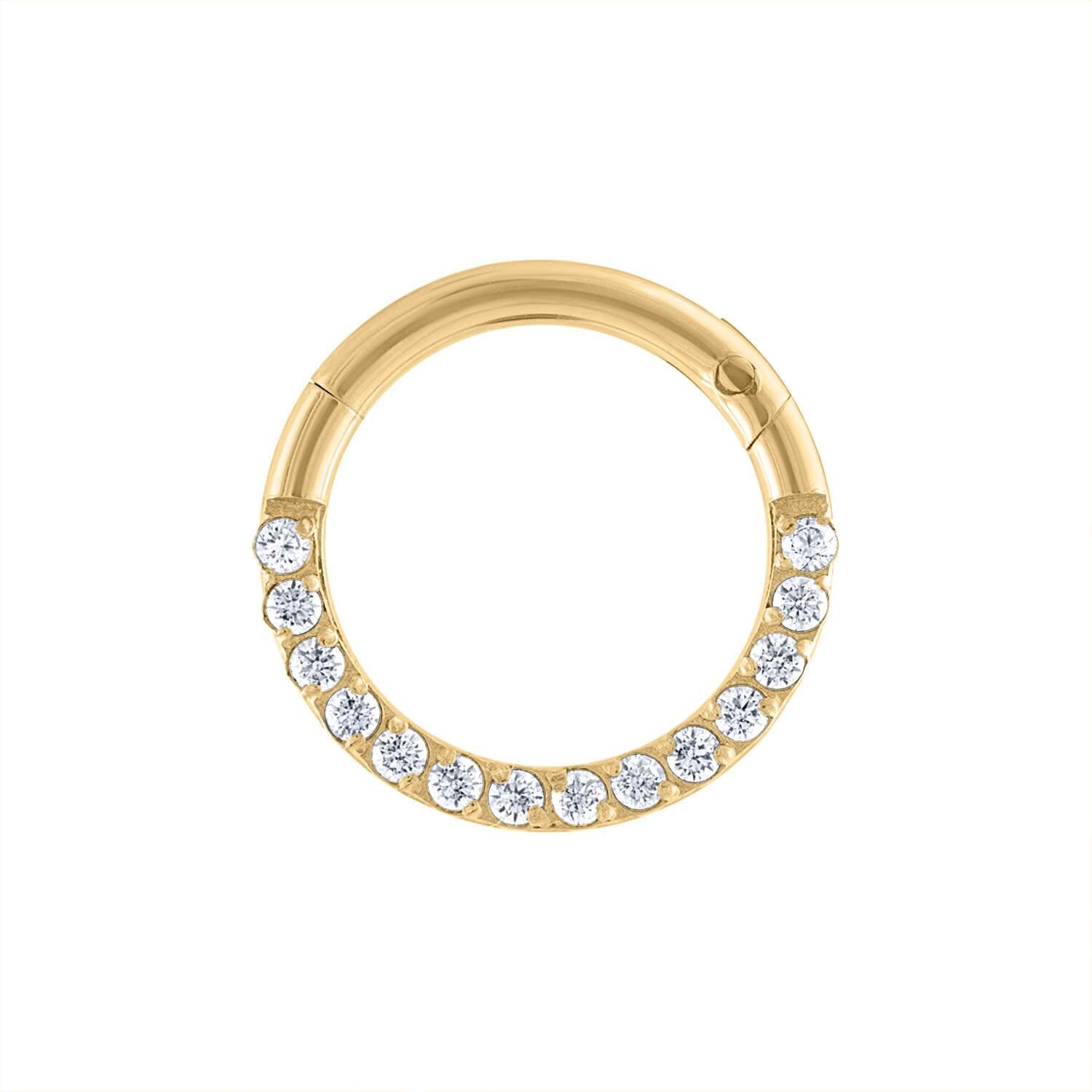 Cosmic Cartilage Hoop in 14k Gold