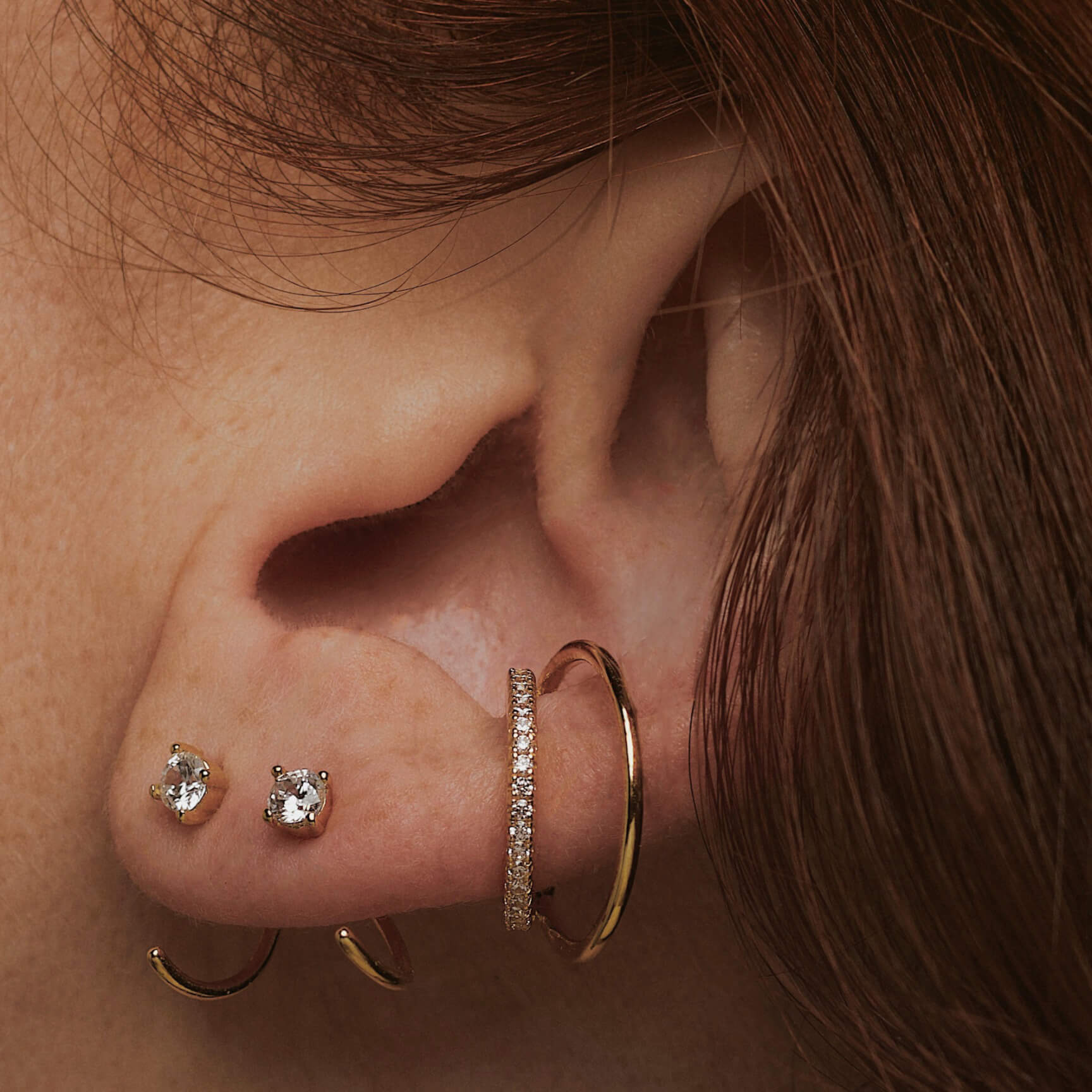 Statement earrings, without the piercings