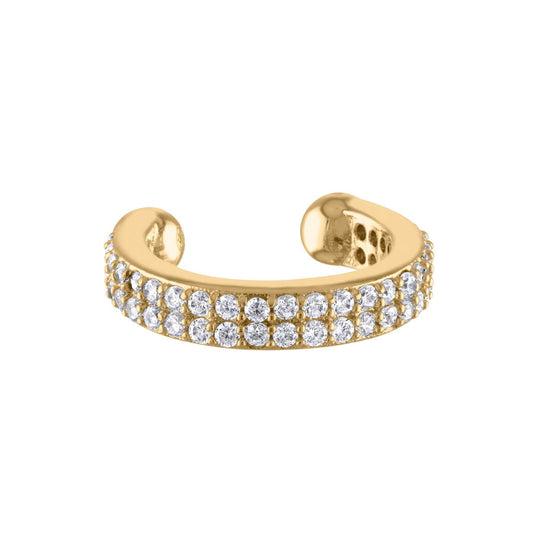 Double Eternity Arc Ear Cuff