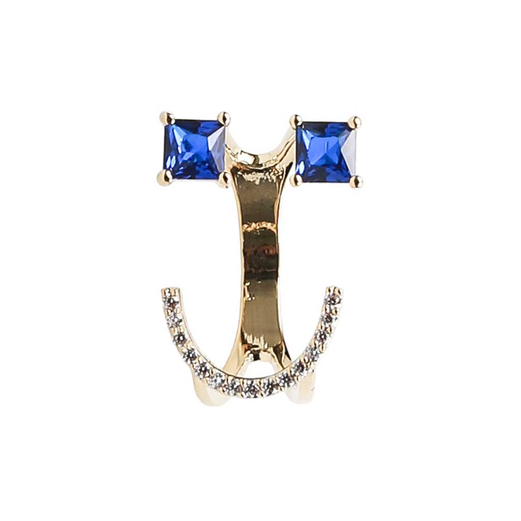 Classic Emoji Ring in Blue