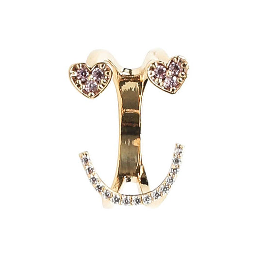 Pave Heart Emoji Ring