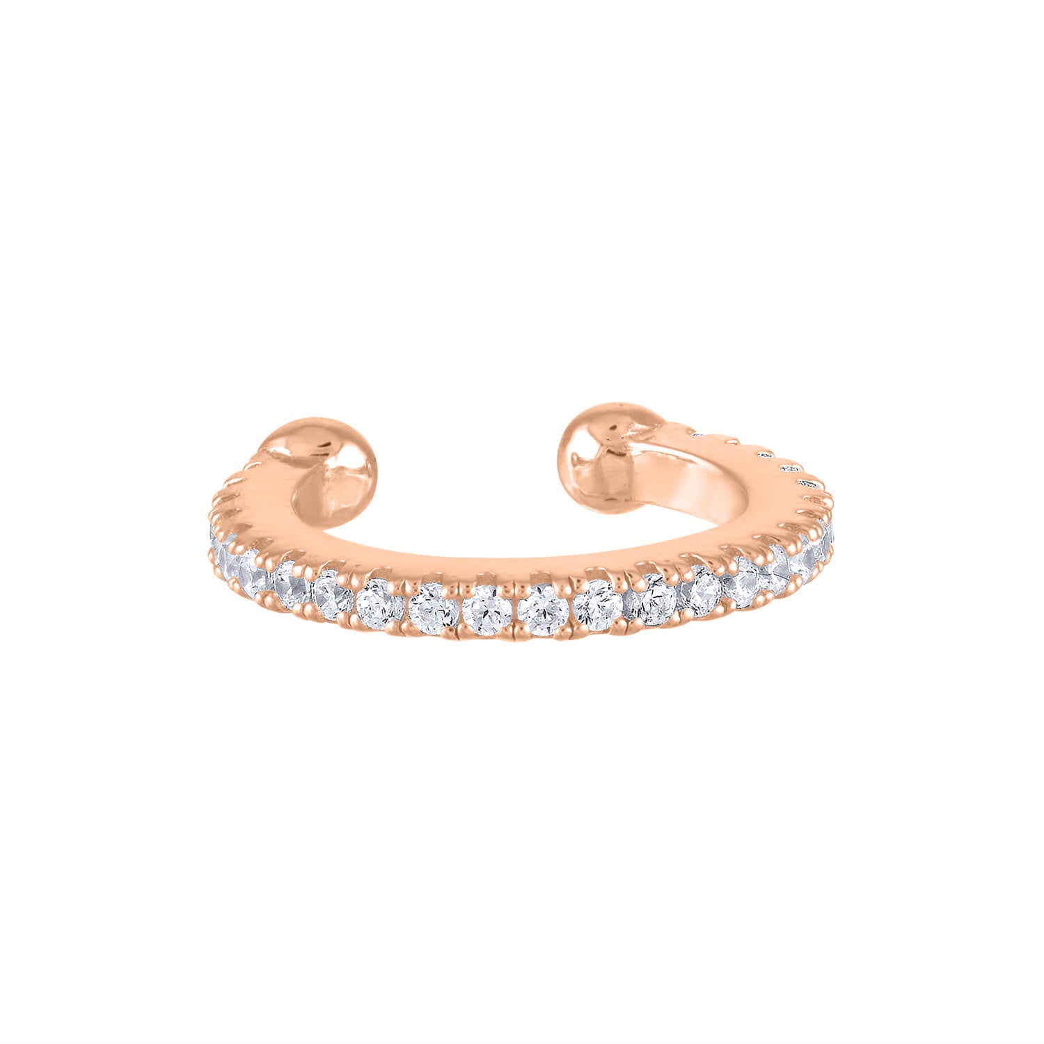 Eternity Ear Cuff in Rose Gold