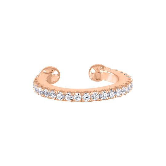 Eternity Ear Cuff in Rose Gold