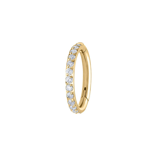 Eternity Cartilage Hoop in 14k Gold