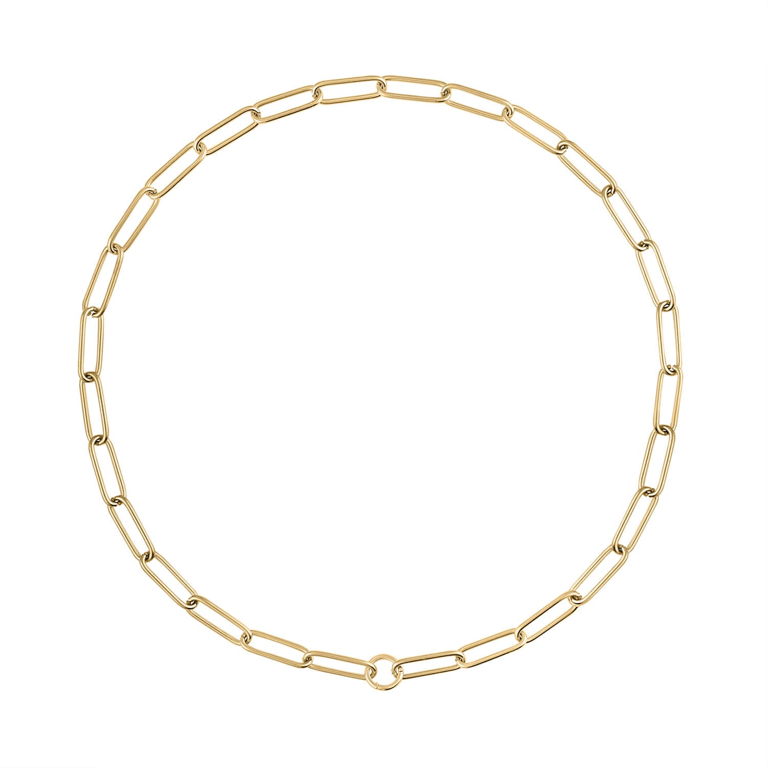 Explorer Necklace in Gold with Classic Link closure