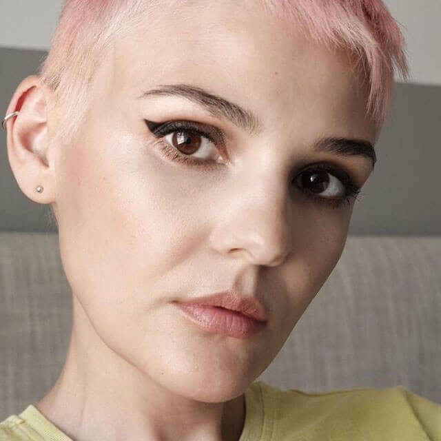 Classic Arc Ear Cuff in Sterling Silver on model