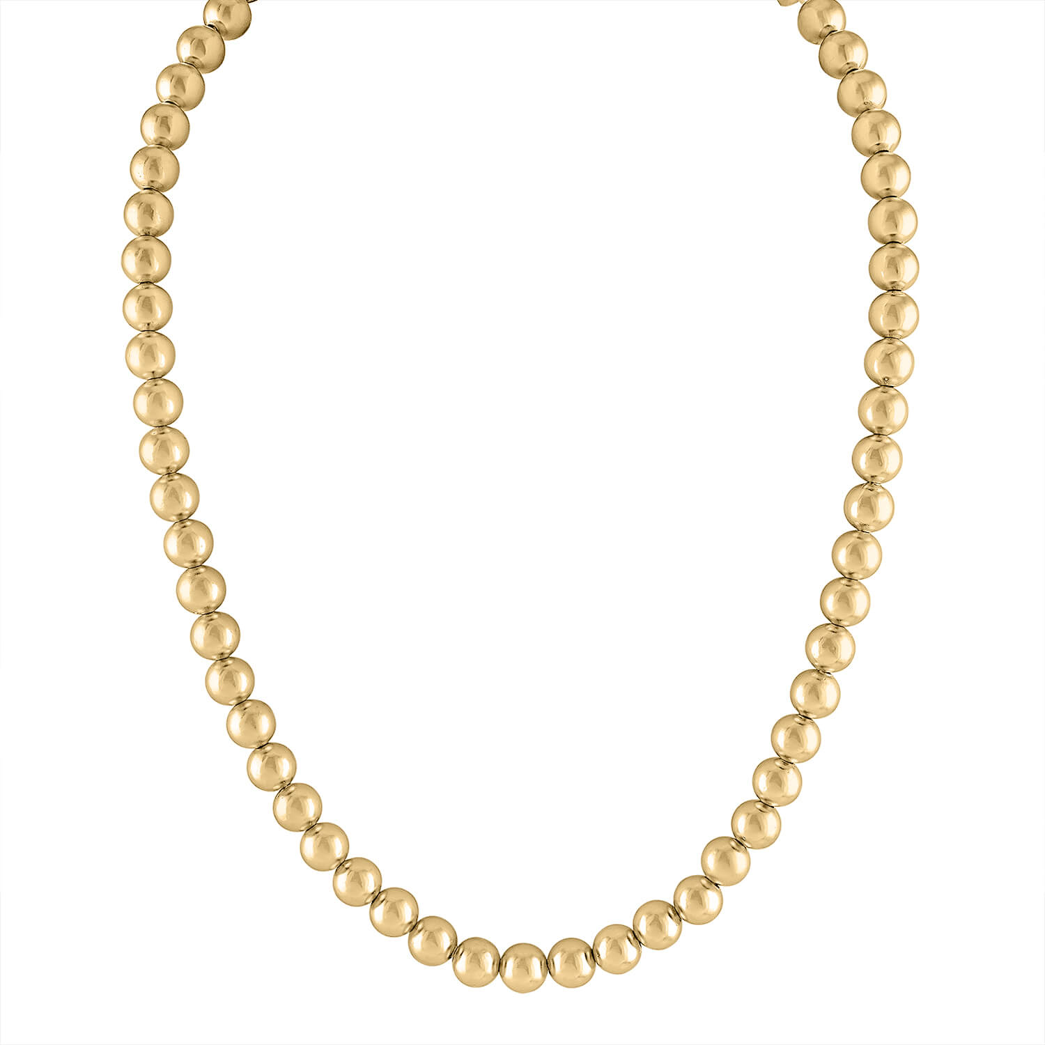 Industrial Pearl Necklace in Gold
