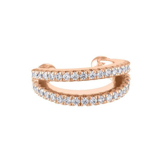 Infinite Ear Cuff in Rose Gold