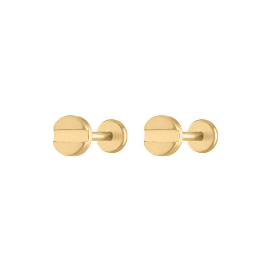 Bolt Nap Earrings in Gold