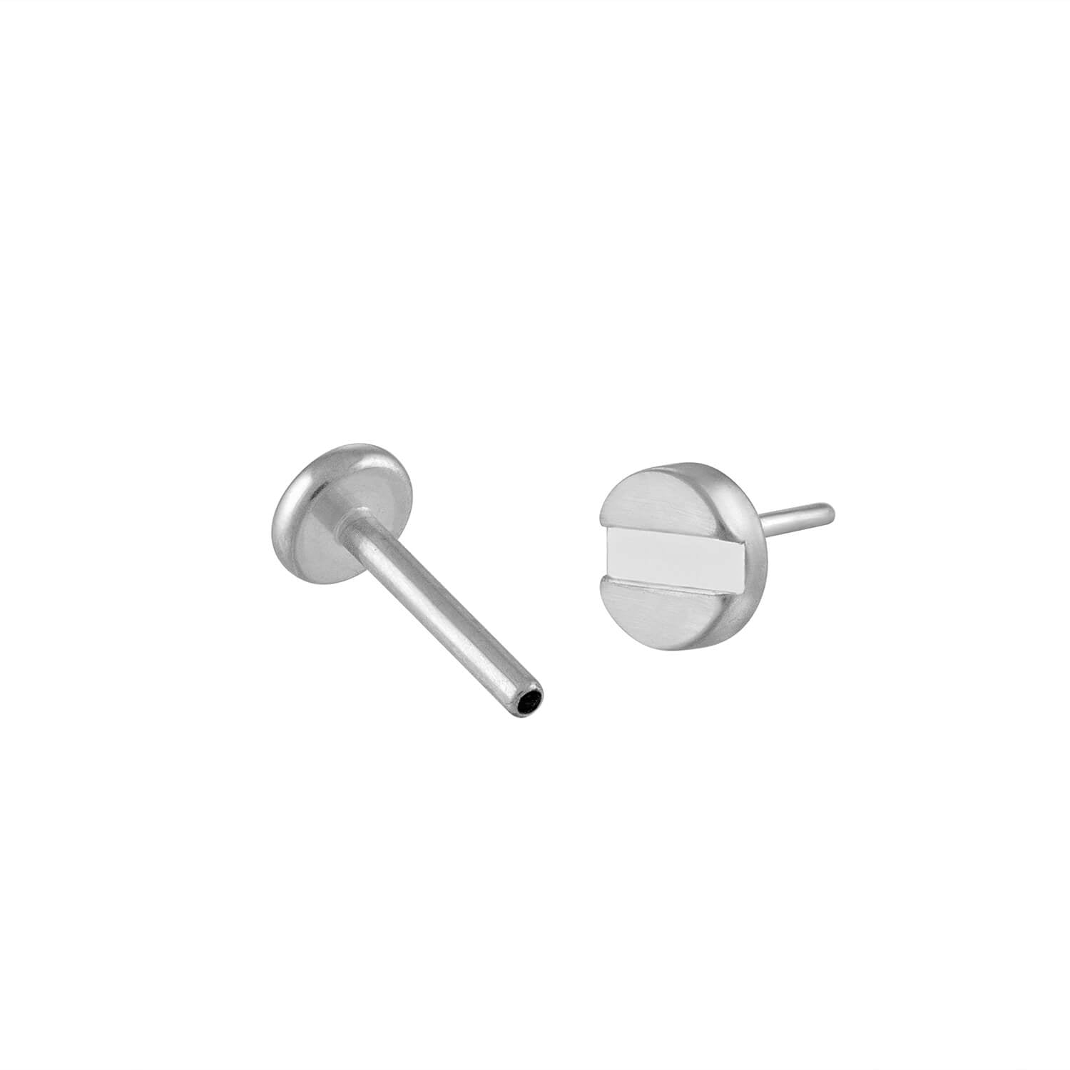 Bolt Nap Earrings in Silver