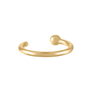 Tiny Secret Nose Hoop Ring in 14k Gold (6mm)