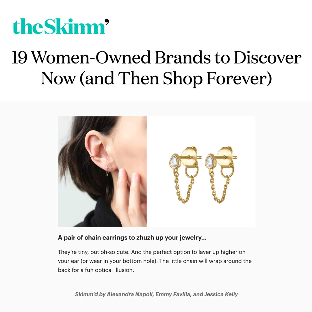 Our Colette Earrings as seen on The Skimm