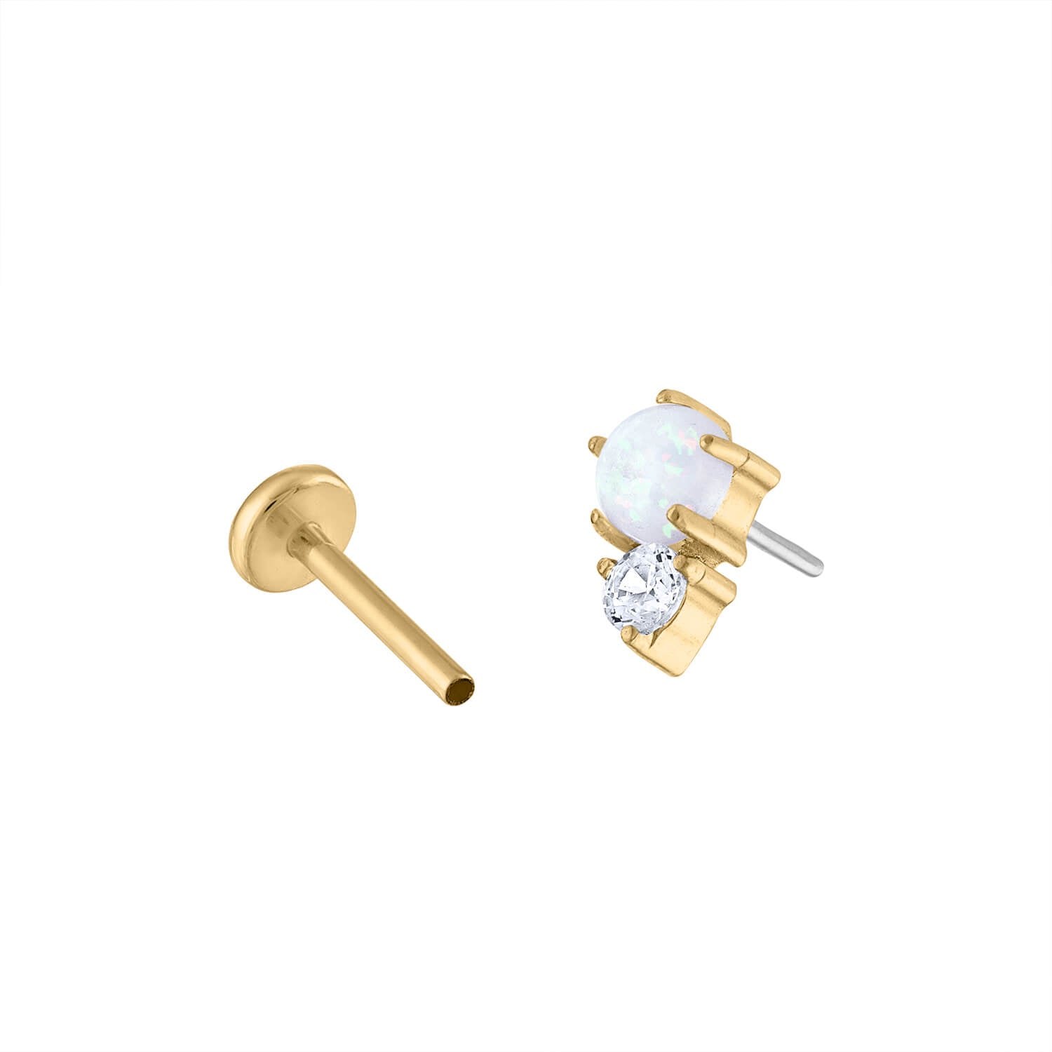 Wish and Hope Opal Nap Earrings in Gold